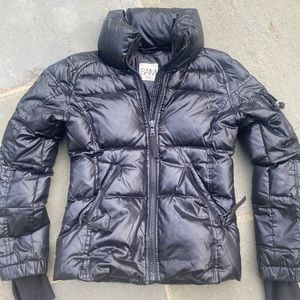 SAM kids size 12 girls Black zip freestyle jacket. Used